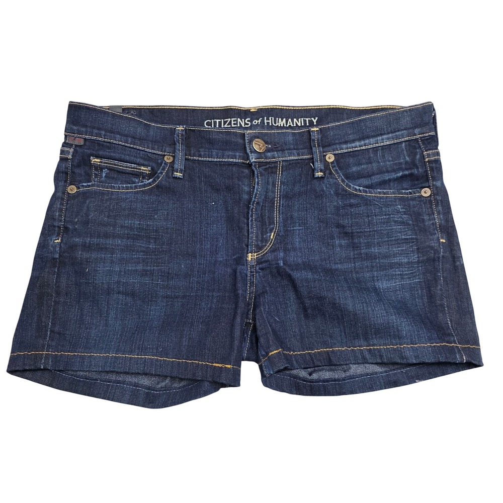 Citizens of Humanity Ava Low Rise Dark Wash Denim Shorts Size 30